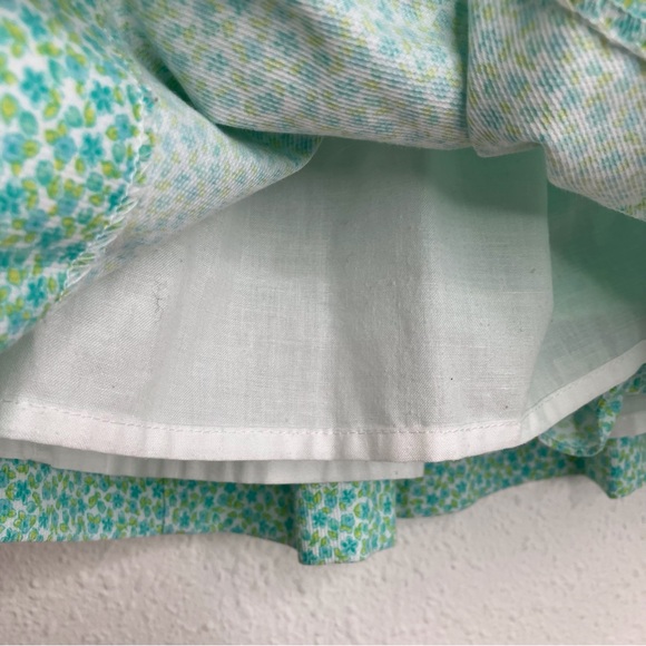 Luli & Me smocked dress green & blue floral sleeveless with bloomers 12 months - Picture 15 of 15